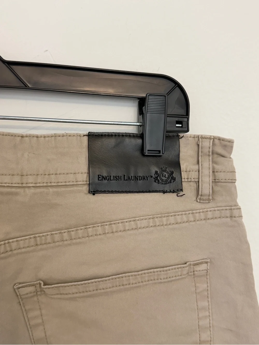 English Laundry Men's Slim Straight Jeans in Khaki